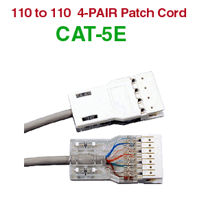 Cat5E, 4-Pair, 110-110 Style Cables