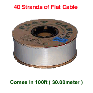 40 Wire Flat ribbon cable 100 FEET