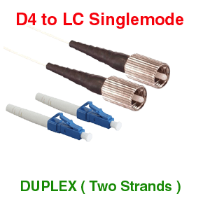 D4 to LC DUPLEX SINGLEMODE Cable