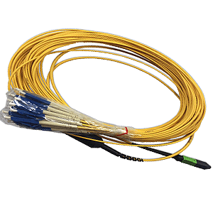 12 Fiber LC/UPC 9/125 SM Flat Ribbon Pigtail