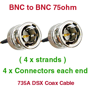 BNC to BNC PVC 4 Core 735