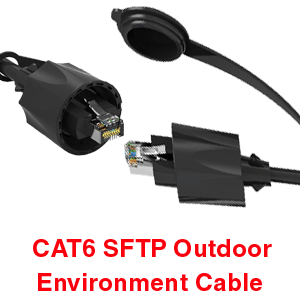 CAT-6 SFTP outdoor patch cable for harsh industrial environment