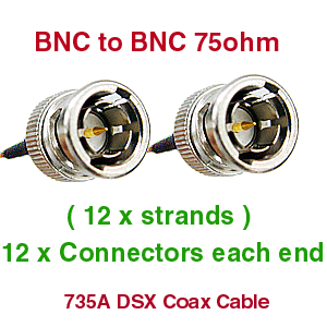 BNC to BNC PVC 12 Core 735