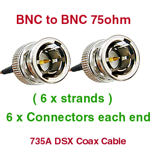 BNC to BNC PVC 6 Core 735