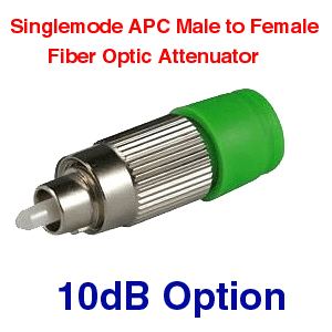 FC/APC Male to FC/APC Female 10dB Fiber Optic 850um ATTENUATOR