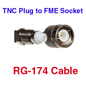 FME F to TNC M RG-174