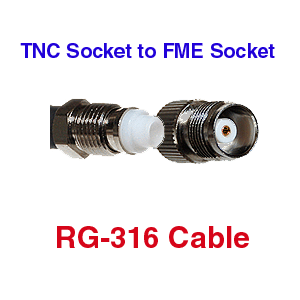 FME F to TNC F RG-316