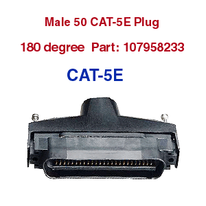 CAT-5E 107958233 Male Plug 180 Degree
