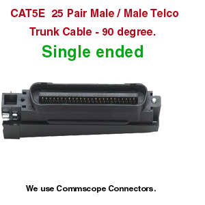 CAT5E Single Ended Trunk Cables 90 degree