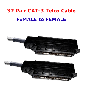 32 Pair CAT-3 Female to Female Trunk Cables