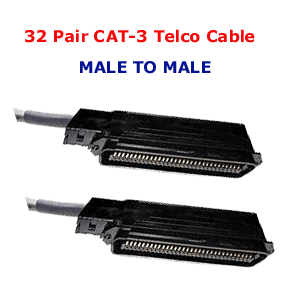 32 Pair CAT-3 Male to Male Telco Trunk Cable