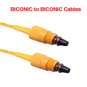 Biconic to Biconic Singlemode Fiber Optic Cables