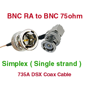 BNC Right angle to BNC 735A Coax Cables