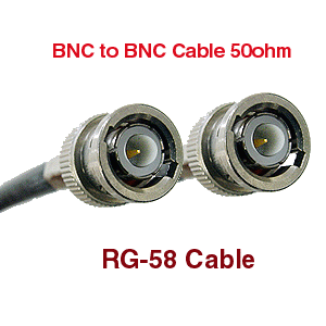 BNC to BNC RG-58 Coax Cables
