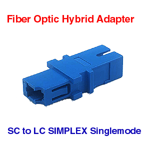 LC Female to SC Female Hybrid Fiber Optic Adapters