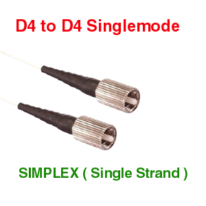 D4 to D4 9/125 Singlemode Fiber Optic Cables