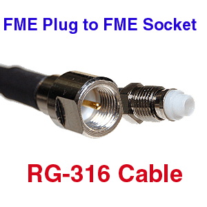 FME Male to FME Female RG-316 Coax Cable