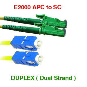 E2000APC to SC UPC Fiber Optic Cables