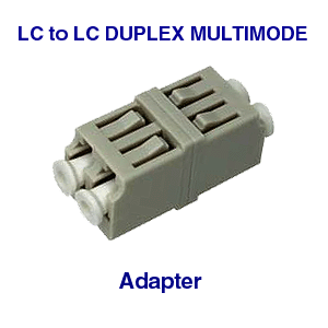 LC Duplex Fiber Optic MM Adapter