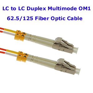 LC to LC OM1 Fiber Optic Patch Cables