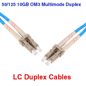 LC to LC OM3 Fiber Optic Cables