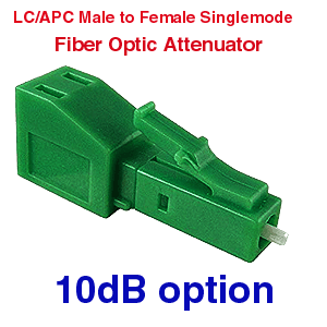 LC APC Fiber Optic Attenuator 10dB