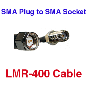 SMA Male to SMA Female LMR-400 Coax Cable