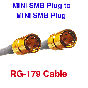 Mini SMB to Mini SMB RG-179 Coax Cables