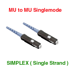 MU to MU 9/125 Singlemode Fiber Optic Cables