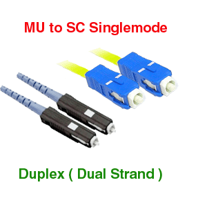 MU to SC 9/125 Fiber Optic Cables