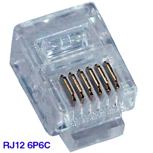 RJ12 Modular Plug 6x6