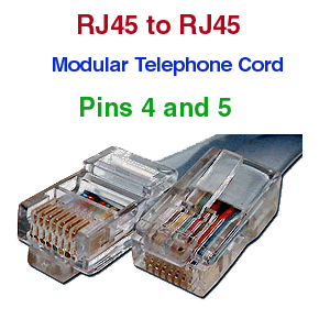 RJ45 to RJ45 Flat Telephone Cable