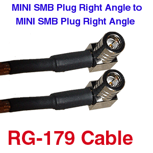RG179 SMB RA to SMB RA Coax Cables