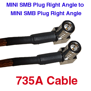 SMB RA to SMB RA 735A Coax Cable