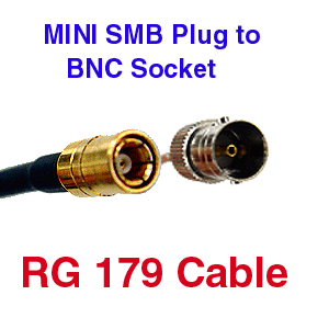 Mini SMB to BNC F RG-179