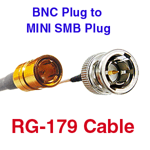 Mini SMB to BNC M RG-179