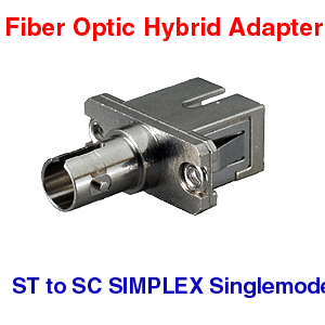 ST to SC Simplex Adapter - SC to ST Bulkhead SIMPLEX Simplex Adapter SINGLEMODE