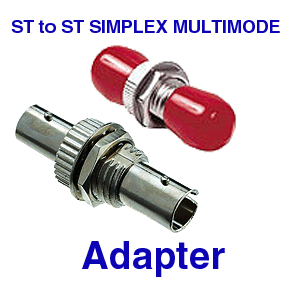 ST to ST Adapter - ST to ST Bulkhead SIMPLEX MULTIMODE Adapter